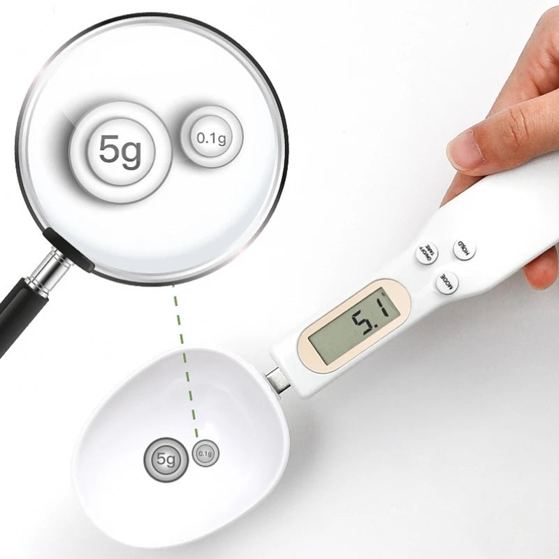 Colher de Medição de Peso Eletrônico LCD digital, ferramenta de cozinha